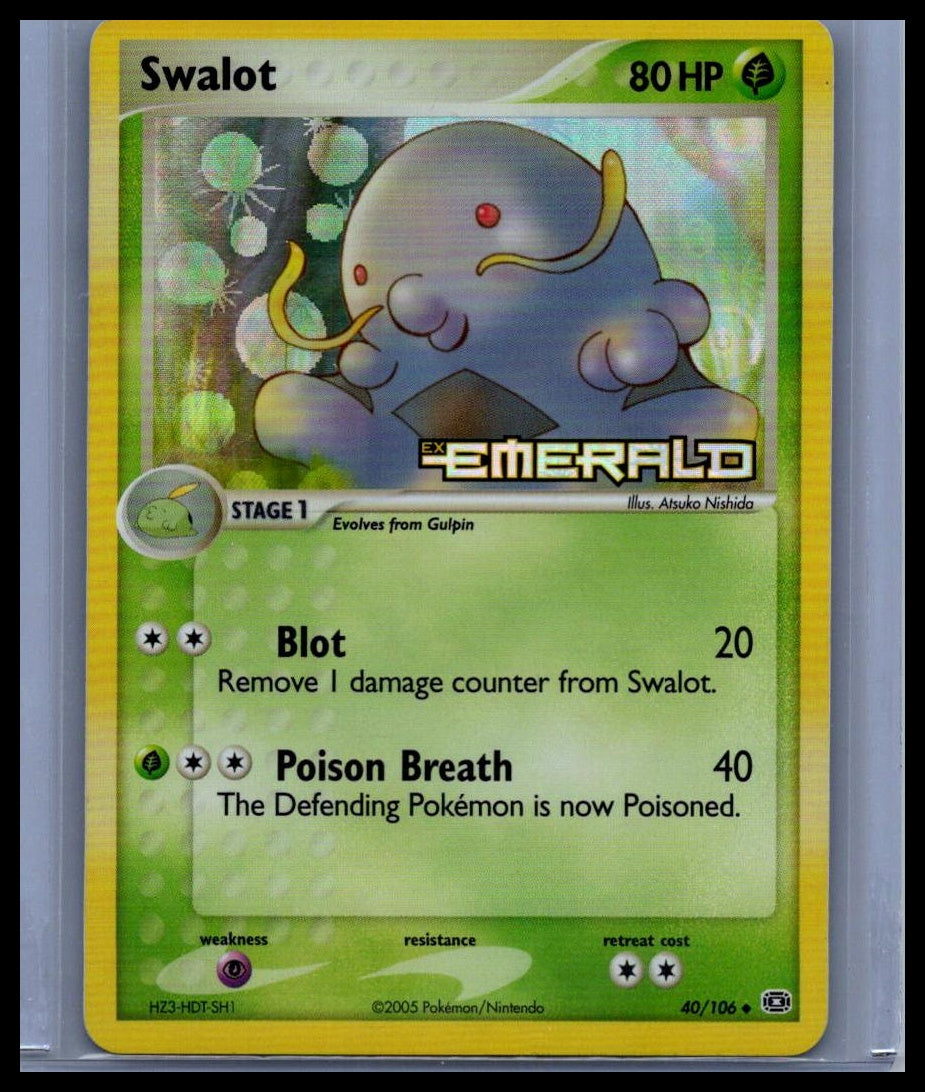 Swalot EX Emerald: Stamped Reverse Holo #40/106