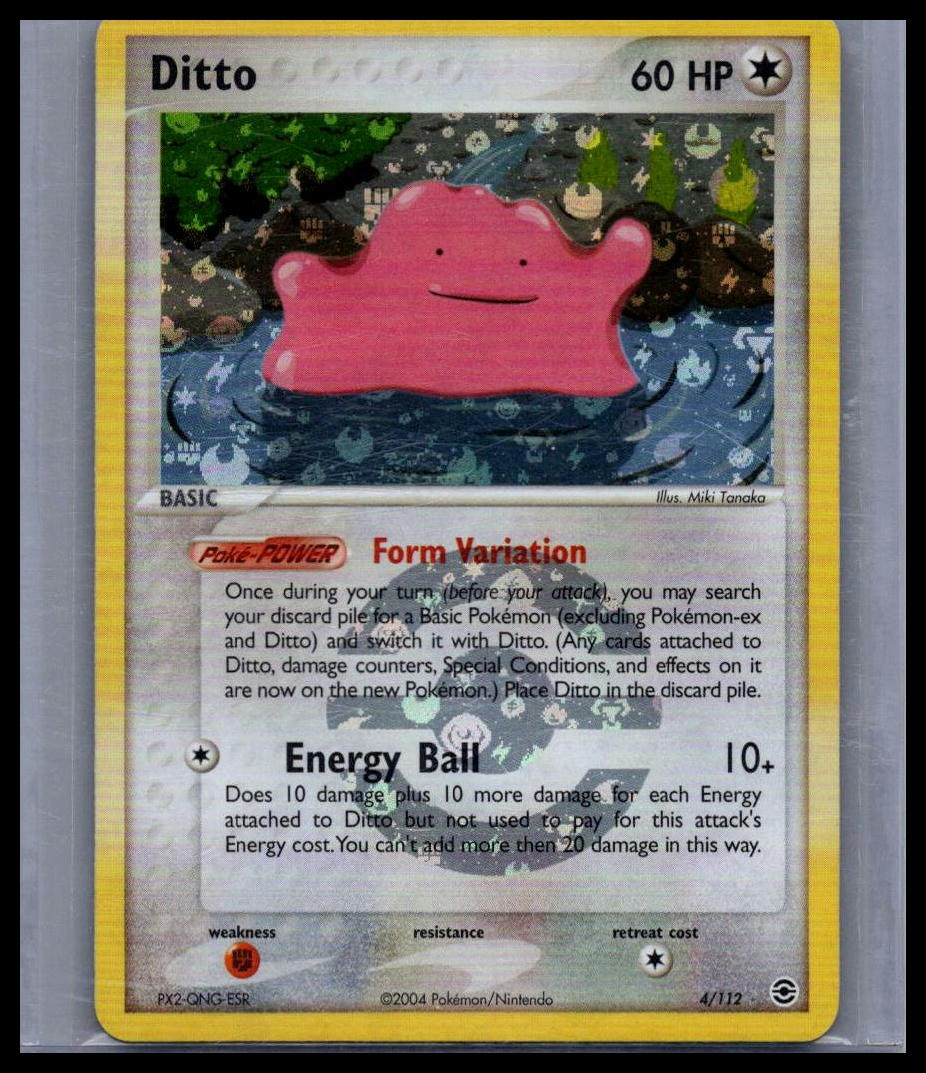 Ditto FireRed & LeafGreen #4/112 REVERSE HOLOFOIL