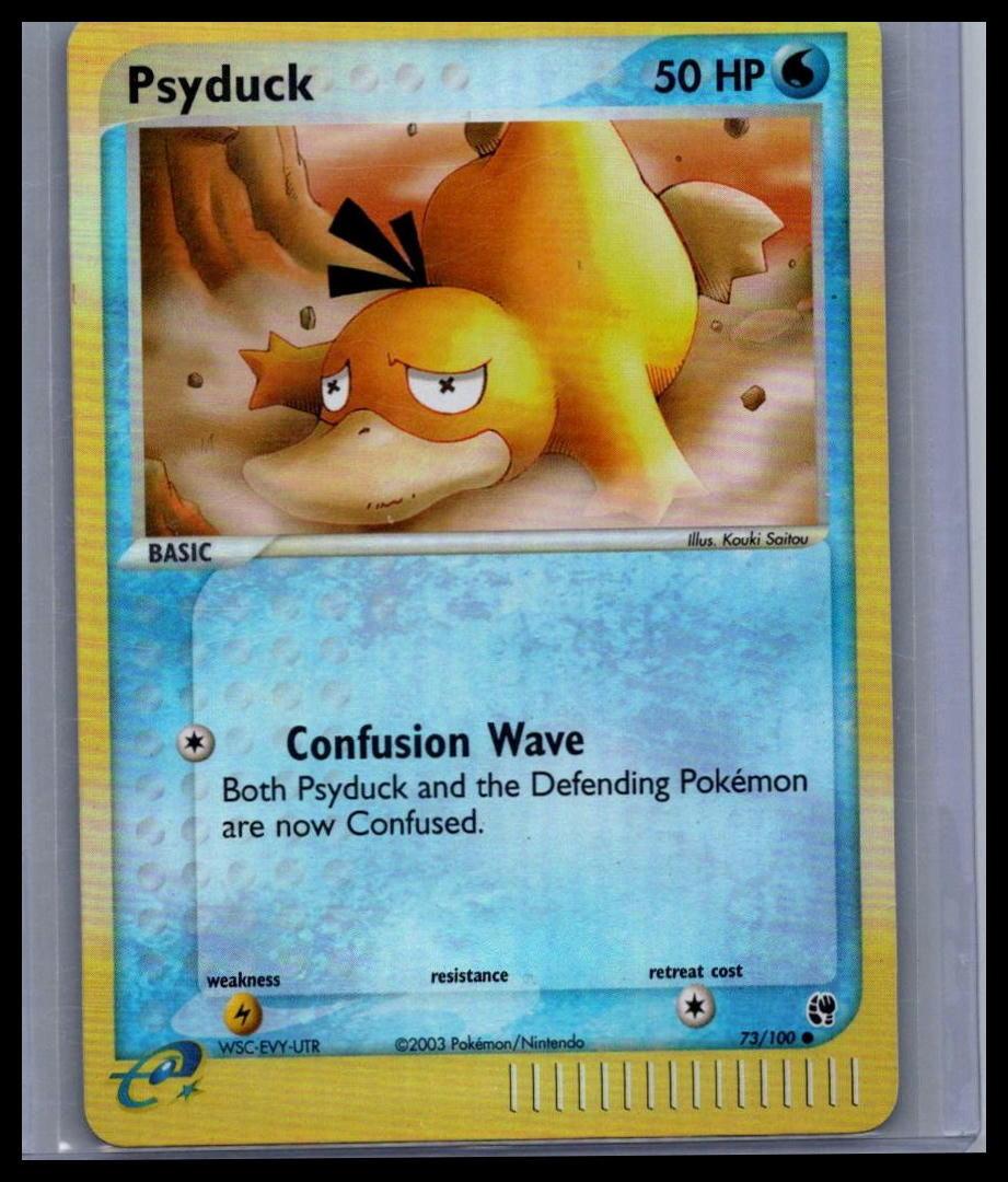 Psyduck Sandstorm #73/100 REVERSE HOLOFOIL