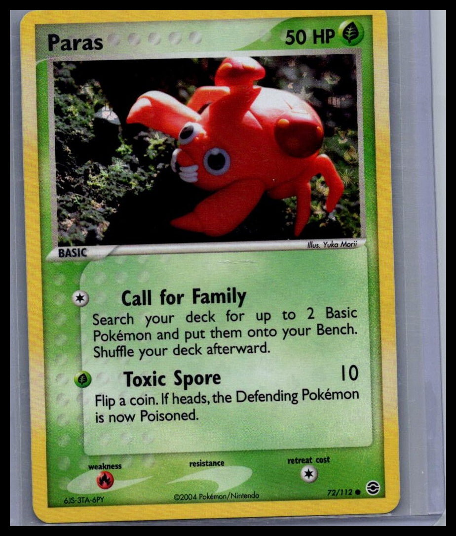Paras FireRed & LeafGreen #72/112 REVERSE HOLO