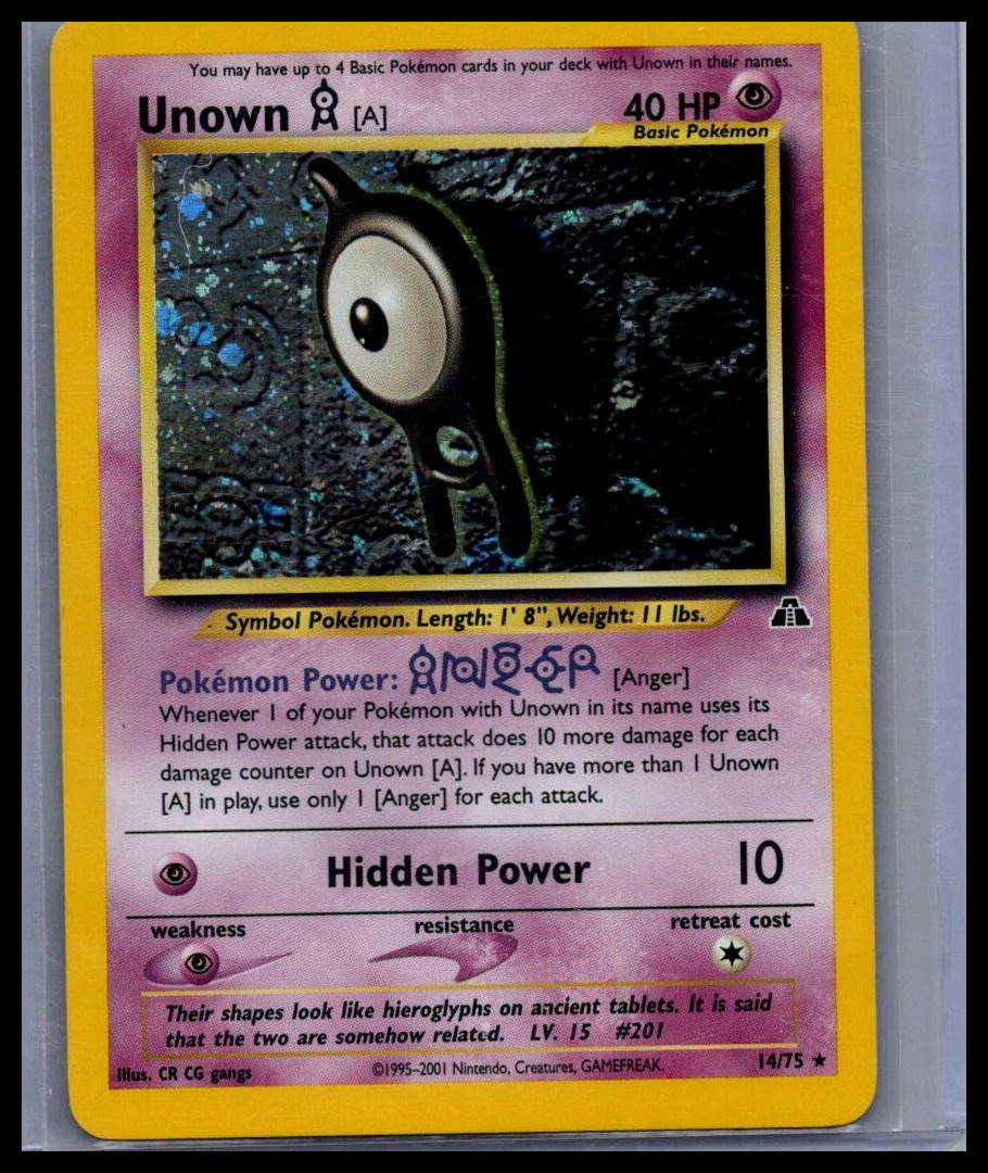 Unown [A] (14) Neo Discovery #14/75