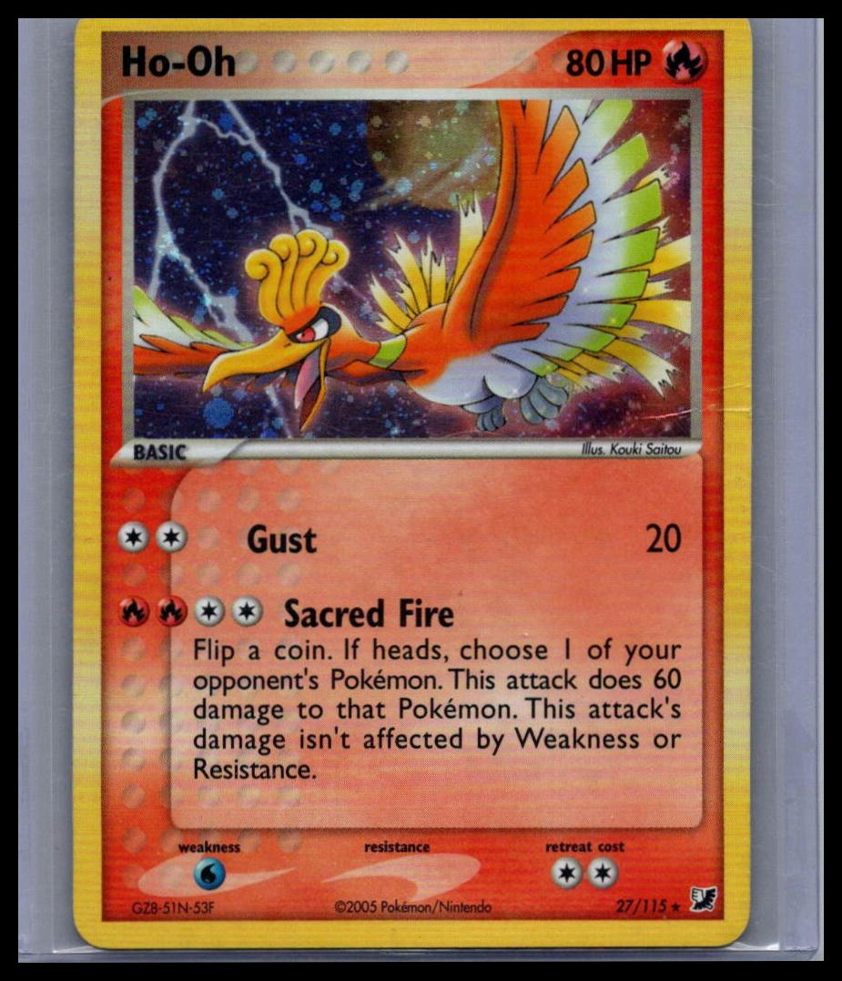 Ho-Oh Unseen Forces #27/115 REVERSE HOLO RARE