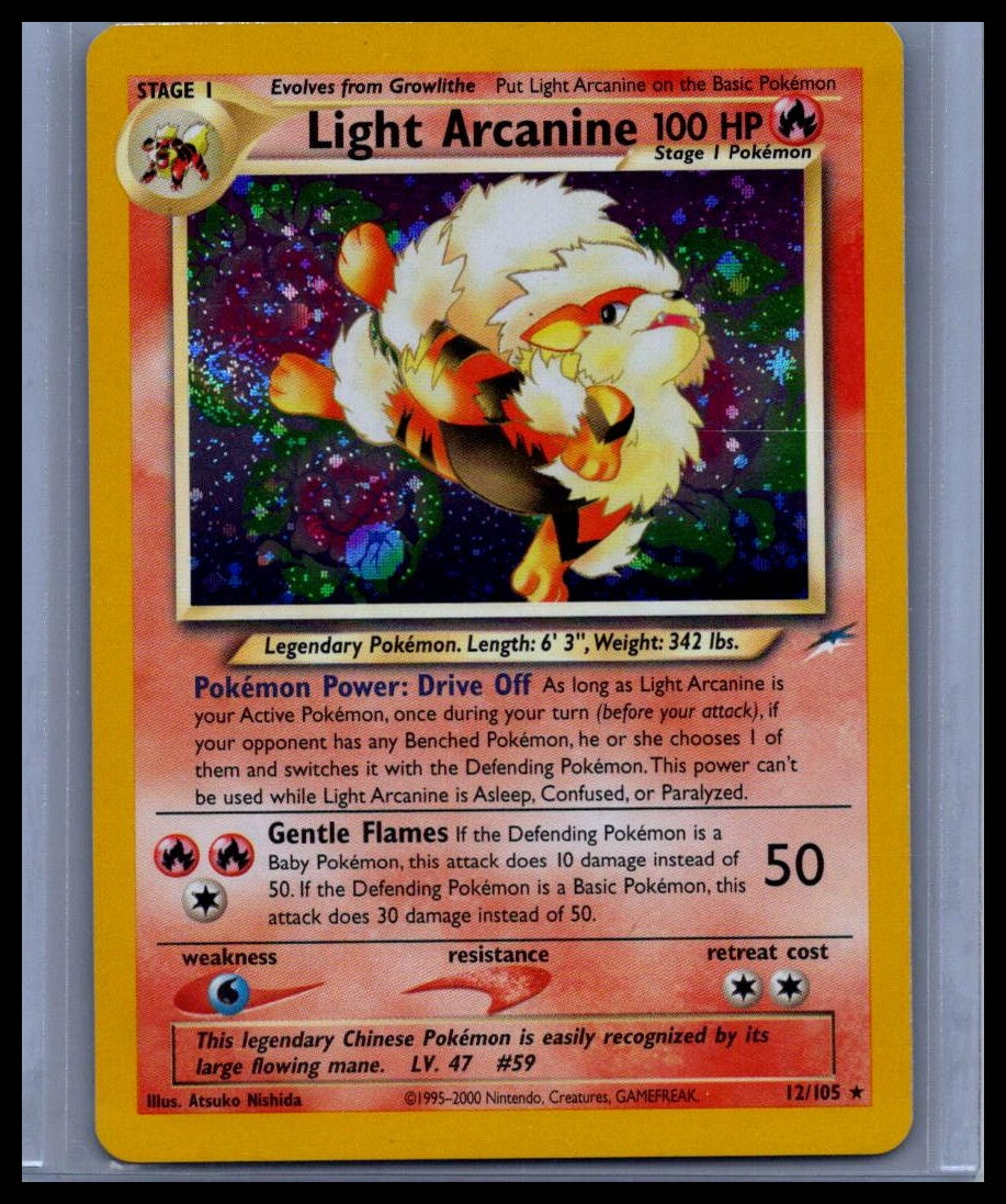 Light Arcanine Neo Destiny #012/105 CLEAN