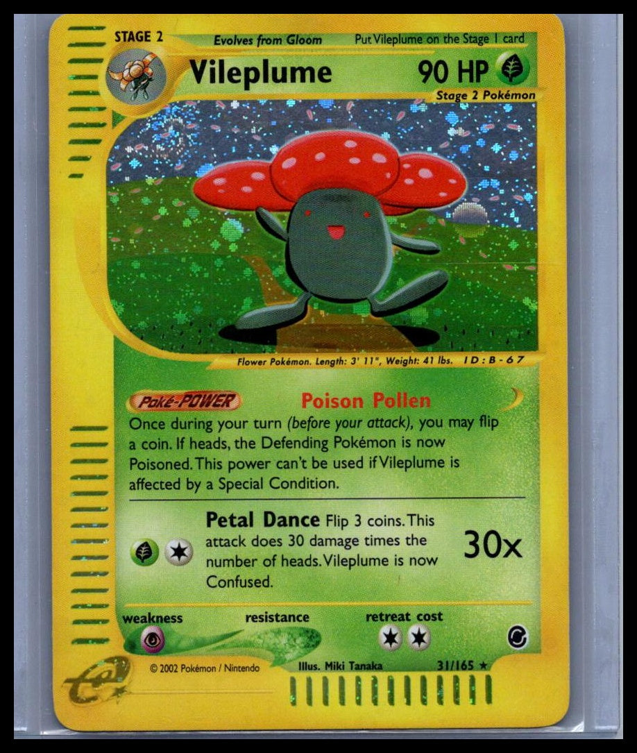Vileplume (31) Expedition #031/165 HOLO RARE - SWIRL