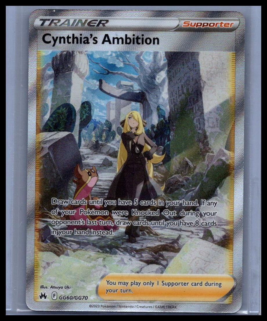 Cynthia's Ambition SWSH: Crown Zenith: Galarian Gallery #GG60/GG70