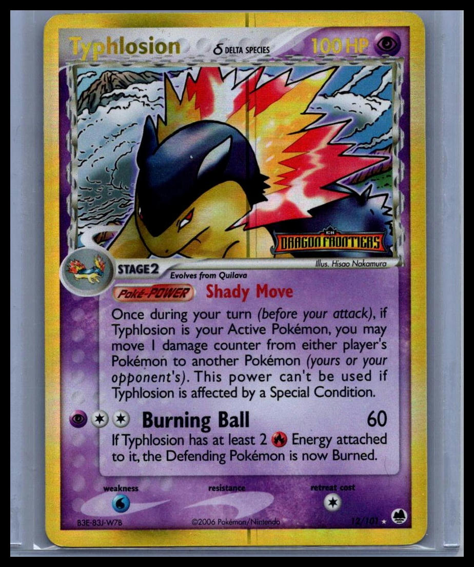 Typhlosion (Delta Species) Dragon Frontiers #12/101 STAMPED