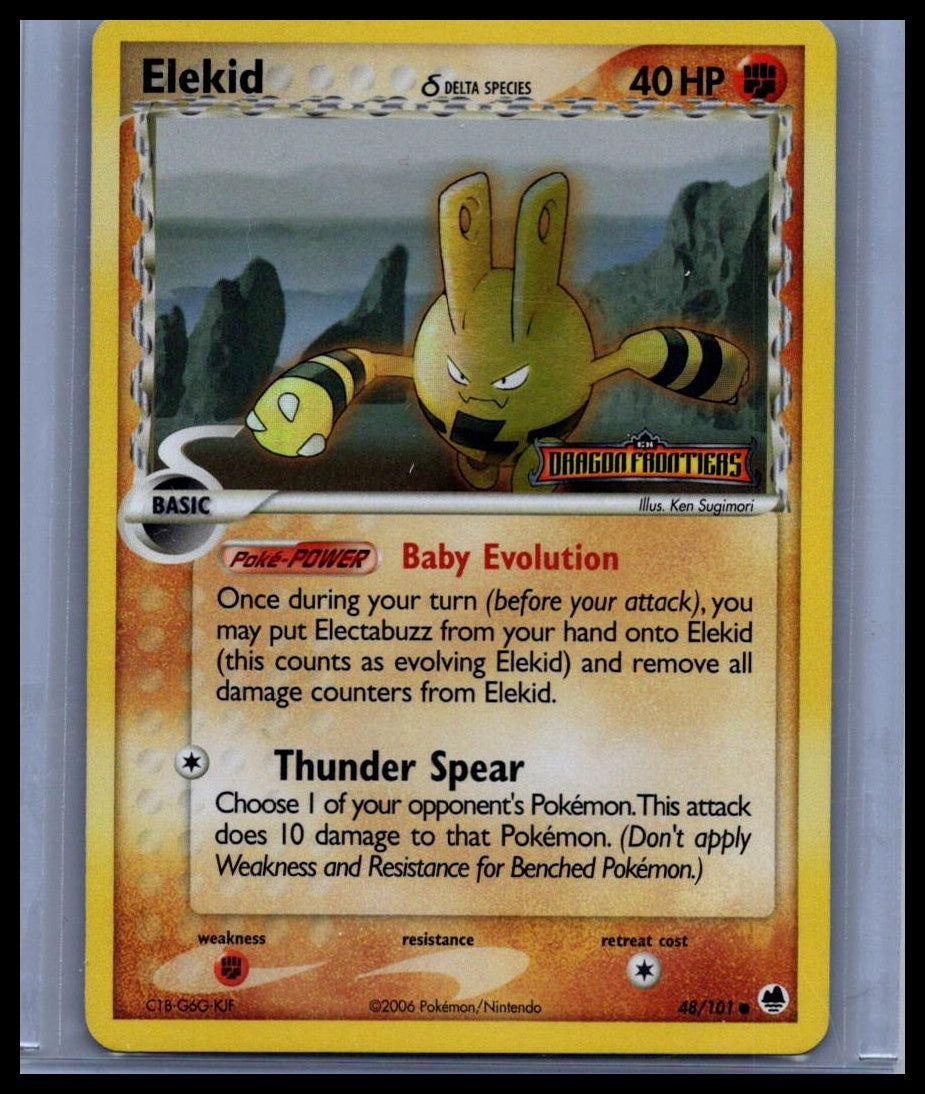 Elekid (Delta Species) Dragon Frontiers #48/101 REVERSE HOLOFOIL STAMPED