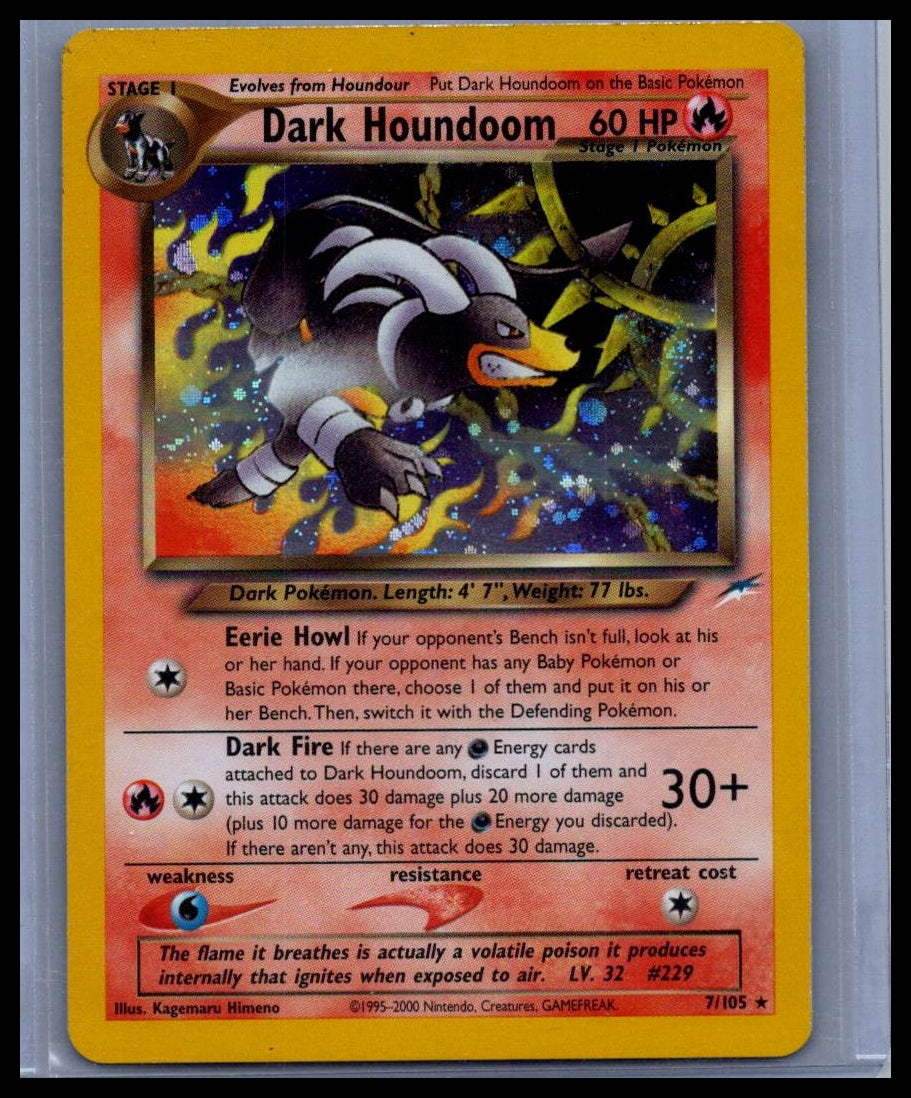 Dark Houndoom Neo Destiny #007/105 UNLIMITED CLEAN