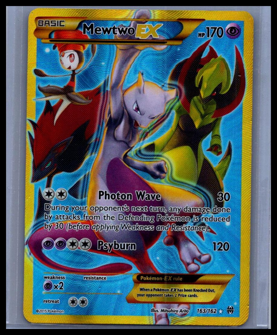 Mewtwo EX (163 Secret Full Art) XY - BREAKthrough #163/162