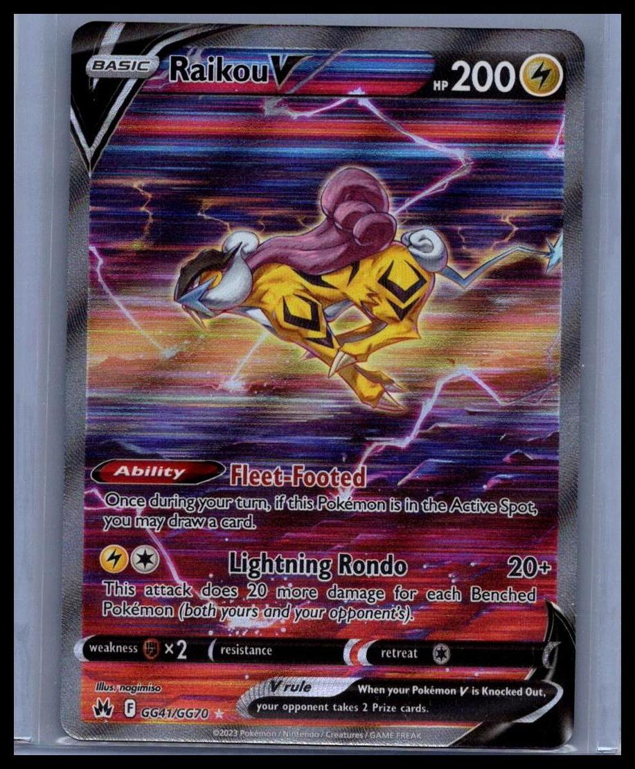 Raikou V SWSH: Crown Zenith: Galarian Gallery #GG41/GG70