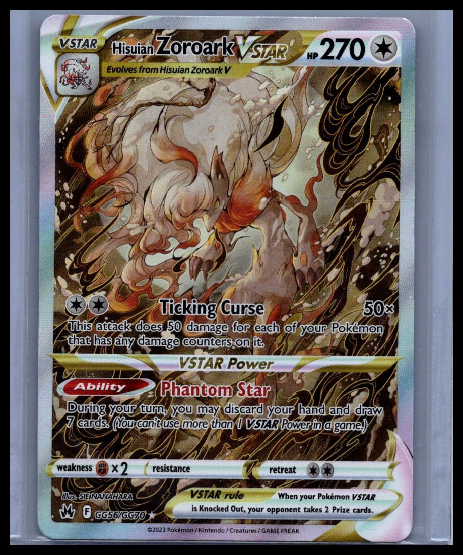 Hisuian Zoroark VSTAR SWSH: Crown Zenith: Galarian Gallery #GG56/GG70