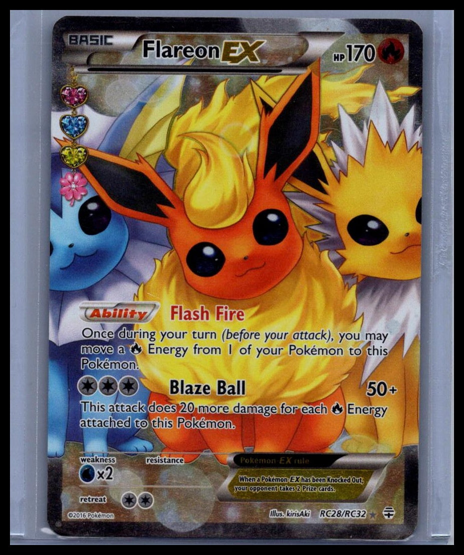 Flareon EX (Full Art) Generations: Radiant Collection #RC28/RC32
