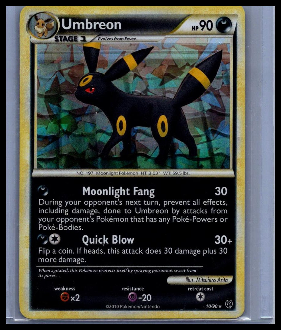 Umbreon Undaunted CRACKED ICE HOLO #10/90
