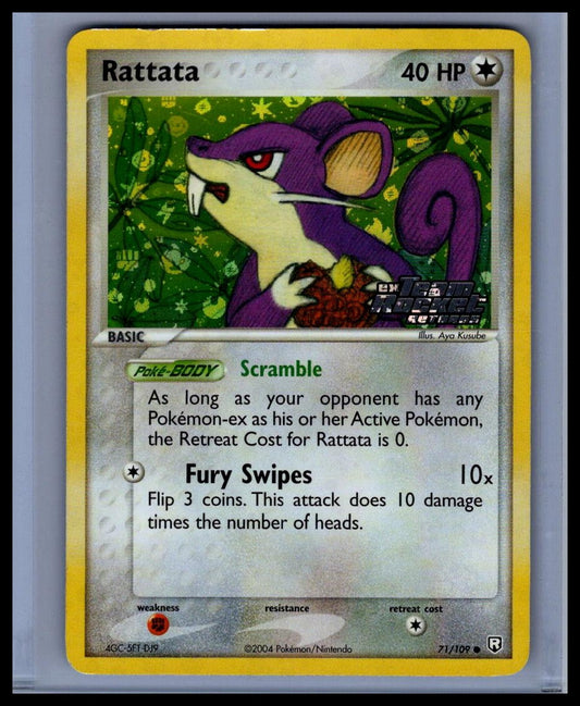 Rattata Team Rocket Returns Reverse Holo Promo #71/109