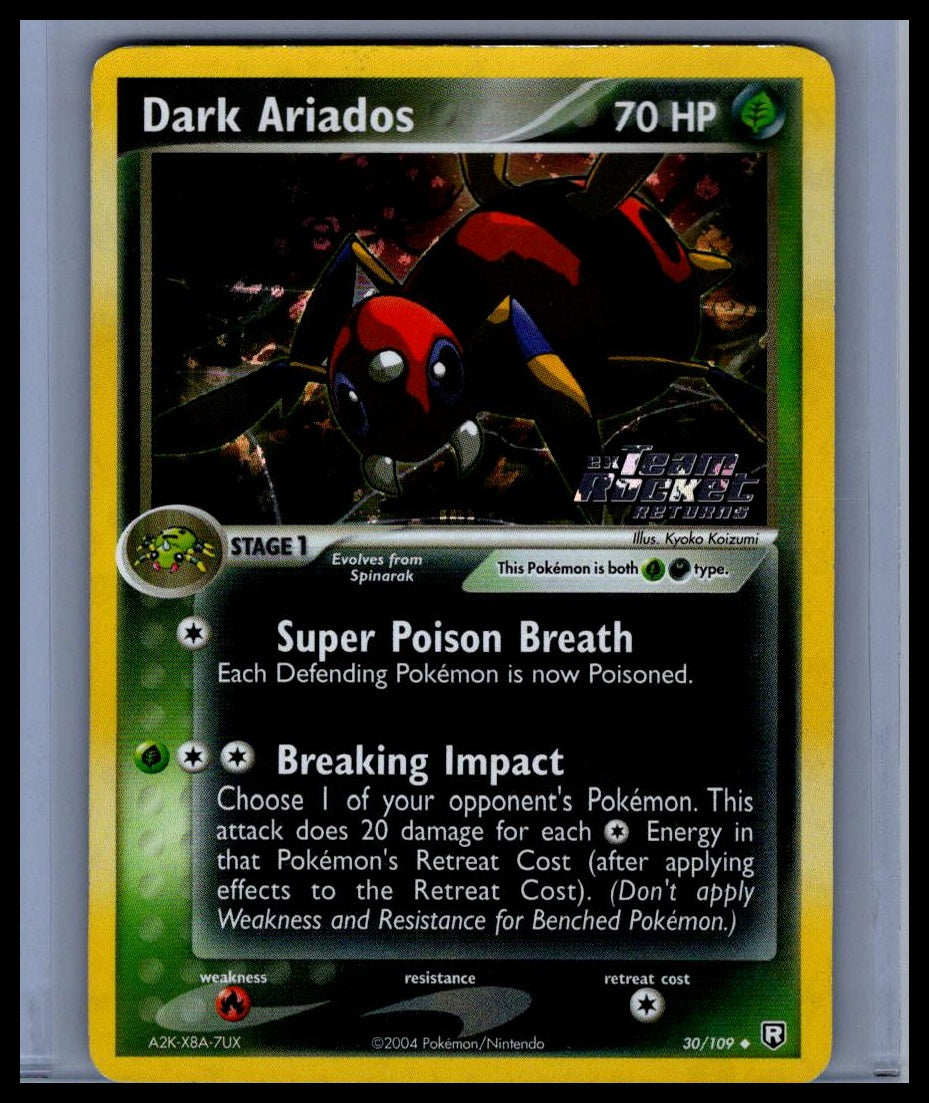 Dark Ariados Team Rocket Returns Reverse Holo / Promo #30/109