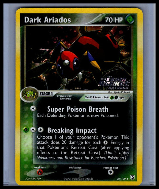 Dark Ariados Team Rocket Returns Reverse Holo / Promo #30/109