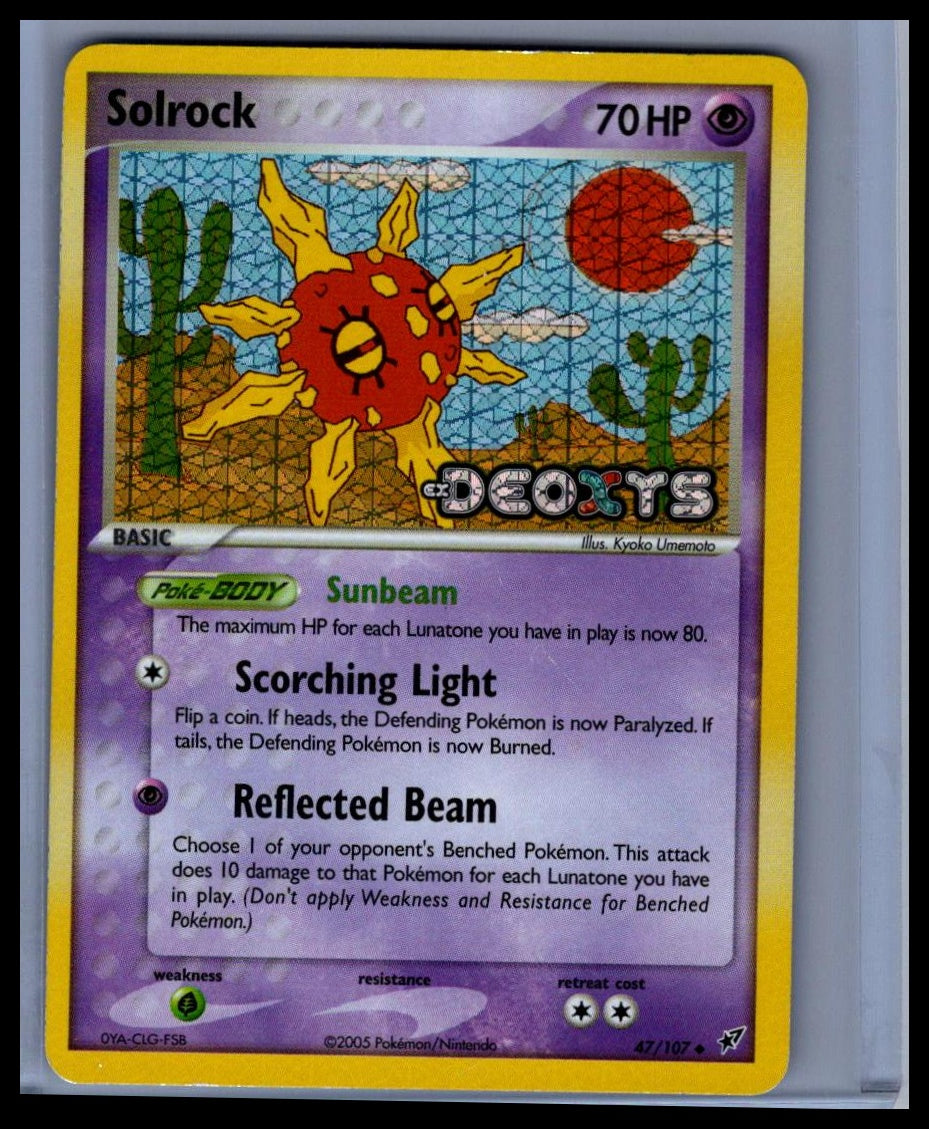 Solrock Deoxys Reverse Holo #47/107