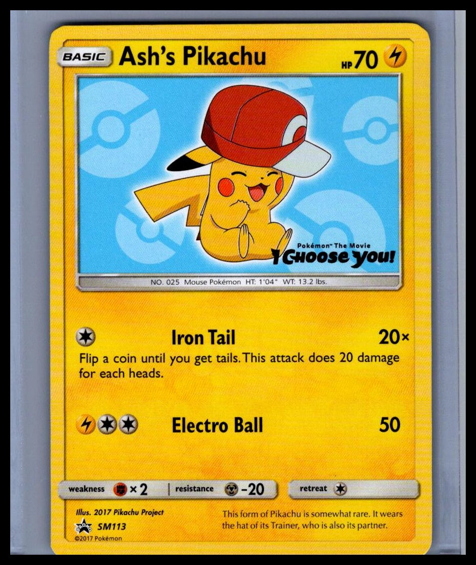 Ash's Pikachu SM Promos #SM113