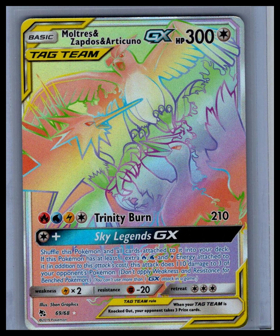 Moltres & Zapdos & Articuno GX (Secret) Hidden Fates #69/68