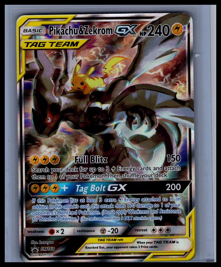 Pikachu & Zekrom GX SM Promos #SM168