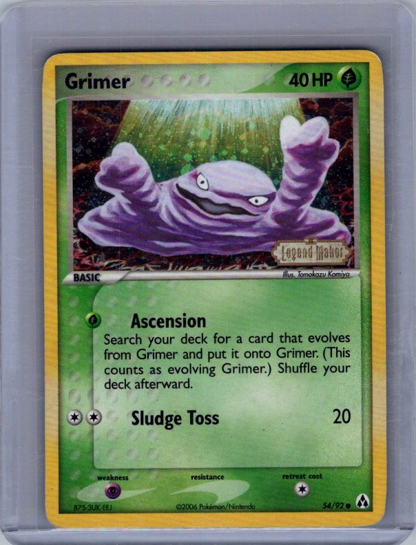 Grimer Legend Maker #54/92 REVERSE HOLO STAMPED