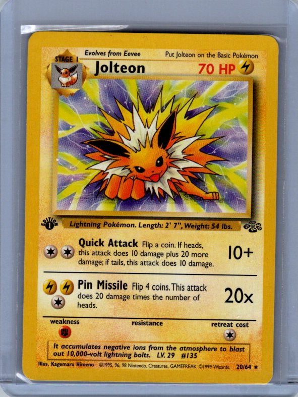 Jolteon (20) Jungle #20/64 1ST EDITION NM - CLEAN