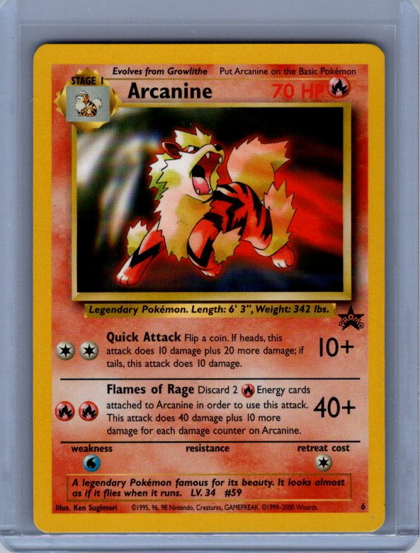 Arcanine WoTC Promo #06/53 NM CLEAN