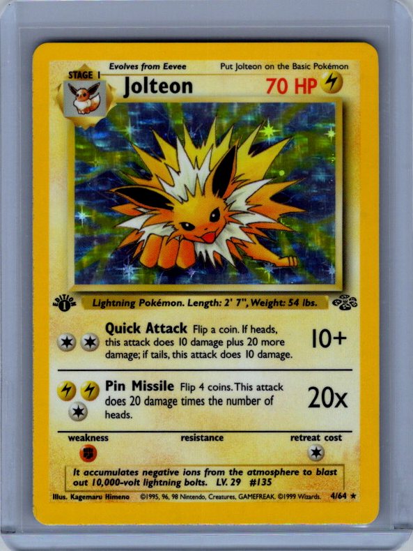 Jolteon (4) Jungle #04/64 1ST EDITION HOLO NM - CLEAN