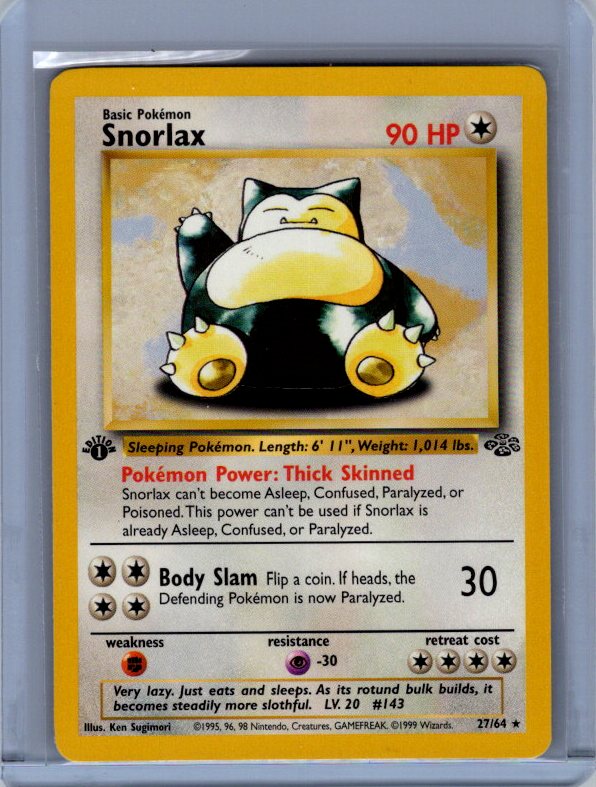 Snorlax (27) Jungle #27/64 1ST EDITION - CLEAN
