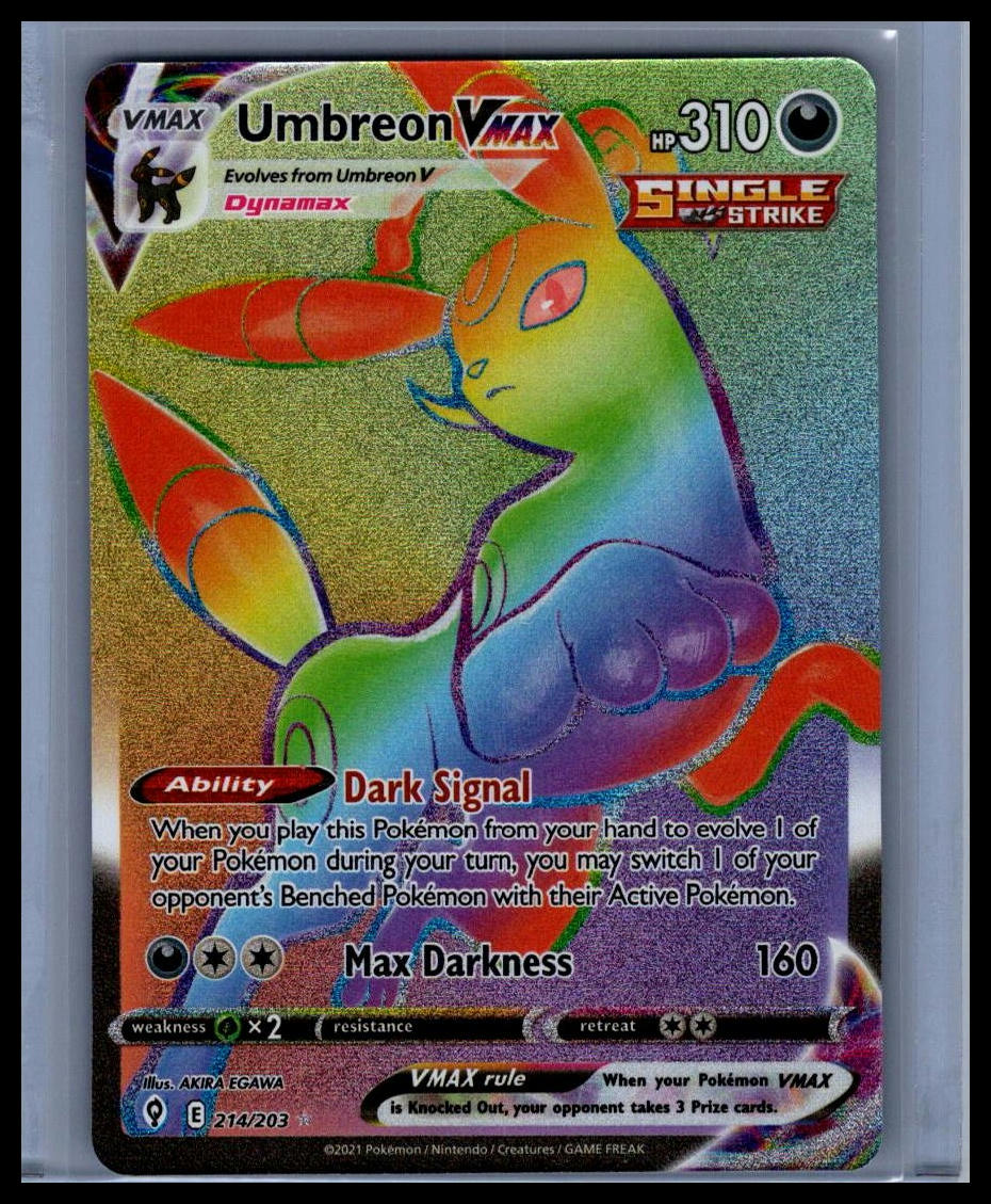 Umbreon VMAX (Secret) #214/203 SWSH07: Evolving Skies