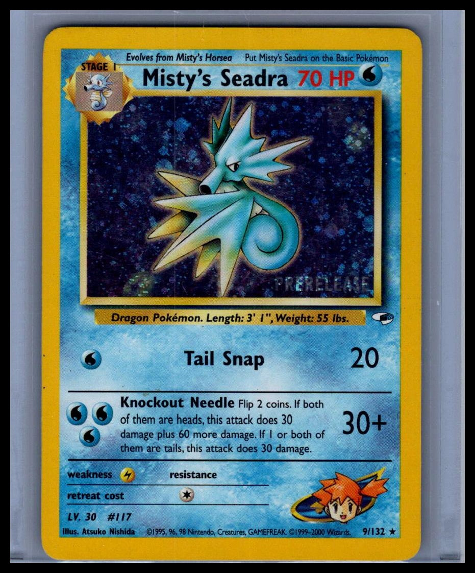 Misty's Seadra (Prerelease) #009/132 WoTC Promo