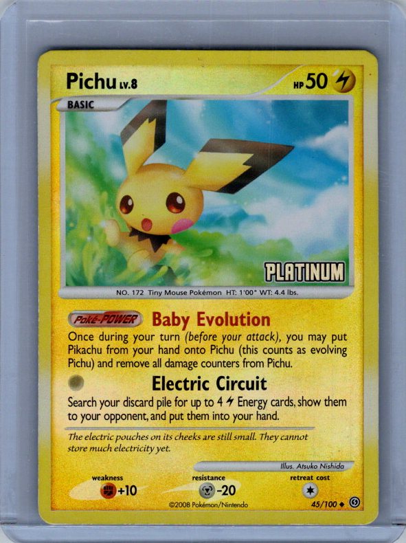 Pichu #45/100 Stormfront REVERSE STAMPED