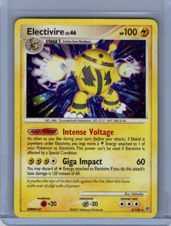 Electivire #3/130 Diamond and Pearl