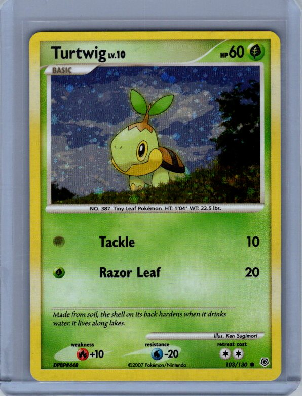 Turtwig #103/130 Diamond and Pearl COSMOS HOLO