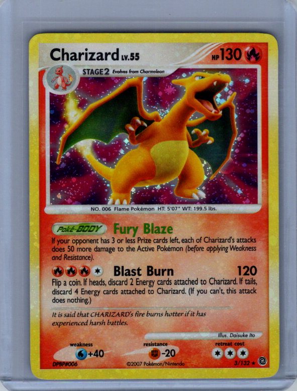 Charizard #3/132 Secret Wonders HOLO BLEED MINT