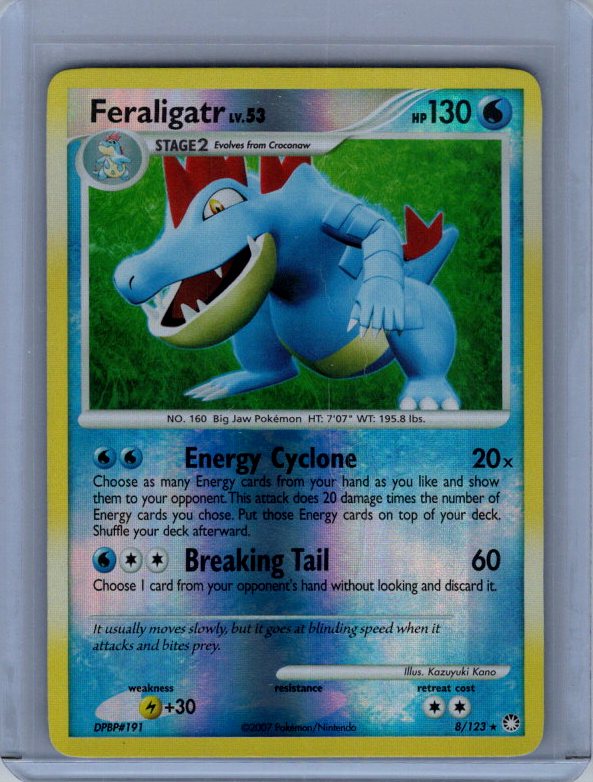 Feraligatr #8/123 Mysterious Treasures REVERSE